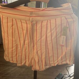 Gianni Bini White and Red Striped Shorts